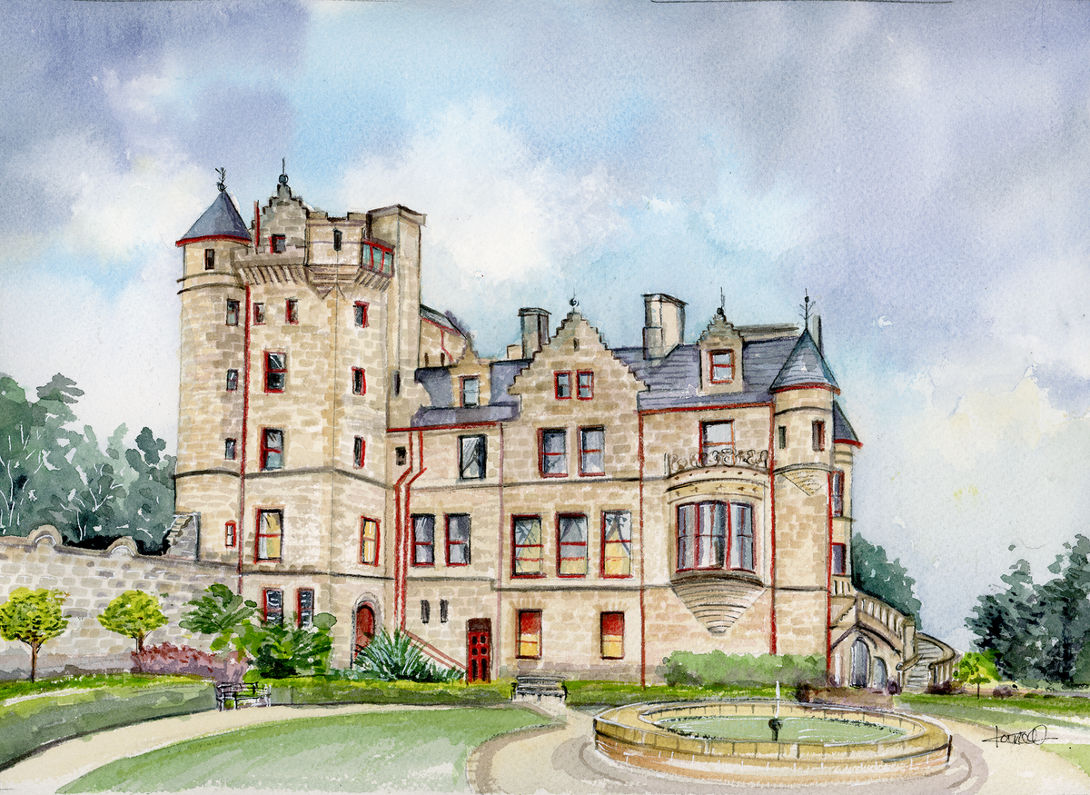 Belfast Castle Watercolour painting (Print)
