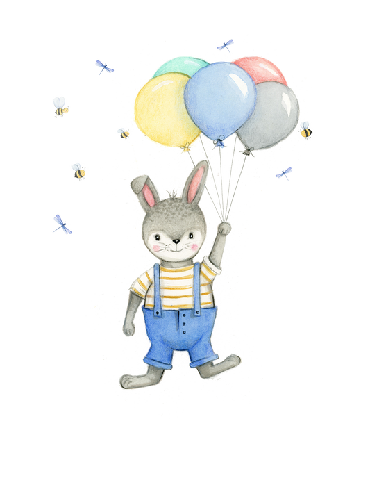 Boy Bunny & Balloons
