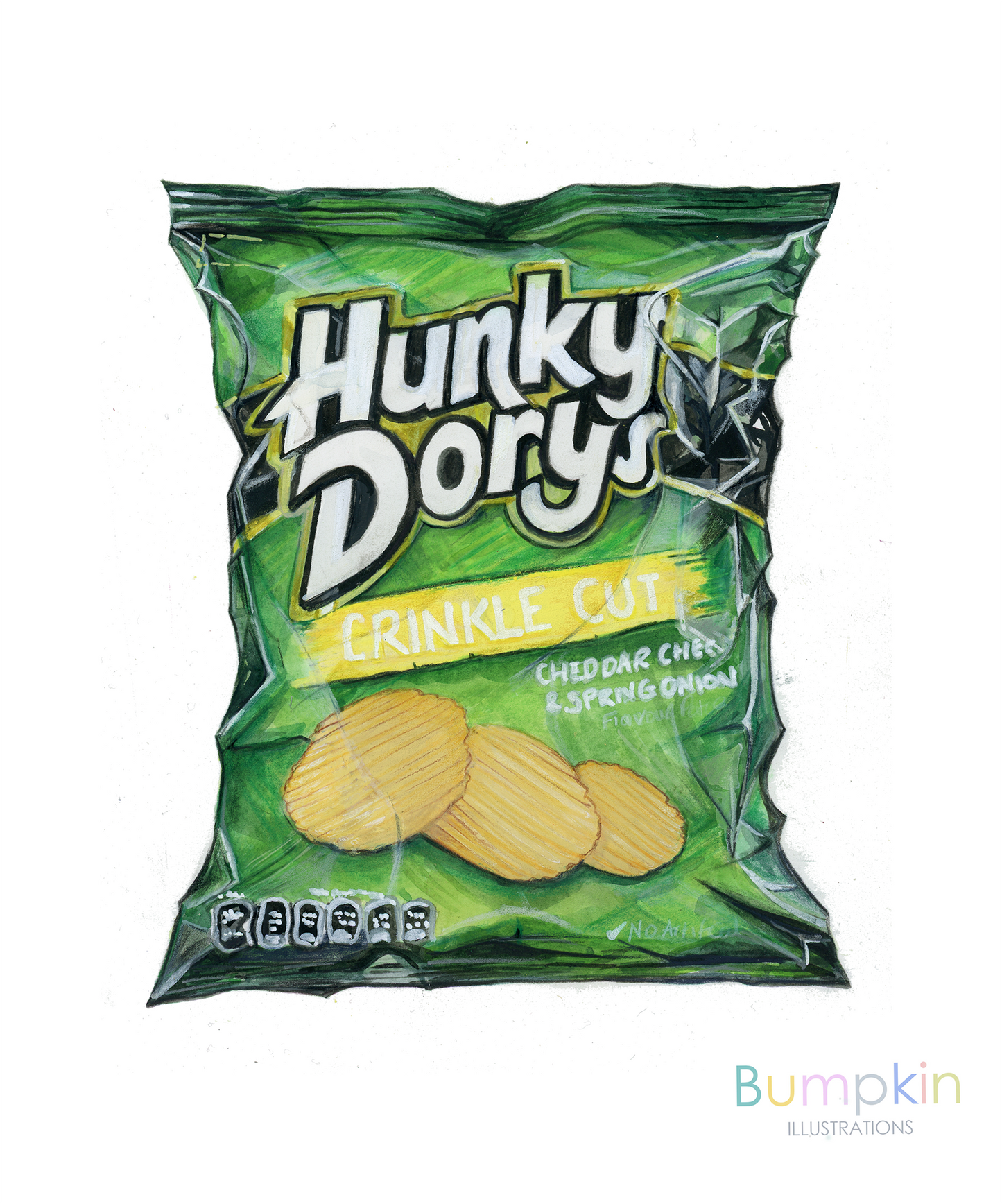Print of Hunky Dory Crisp Packet