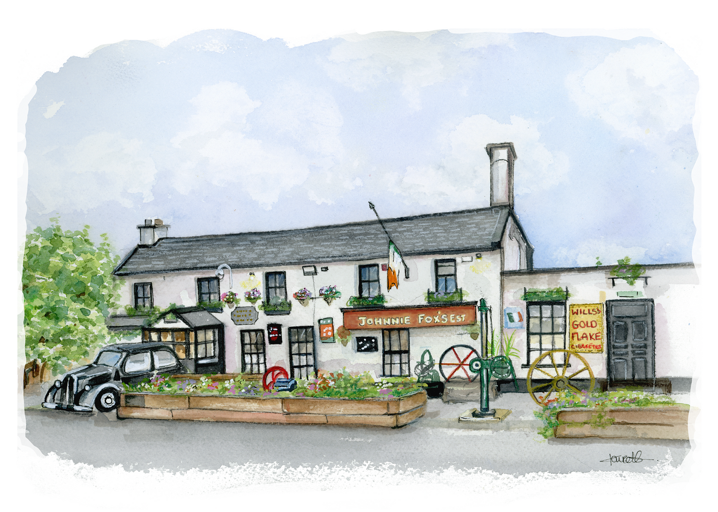 Print Johnnie Foxes Pub