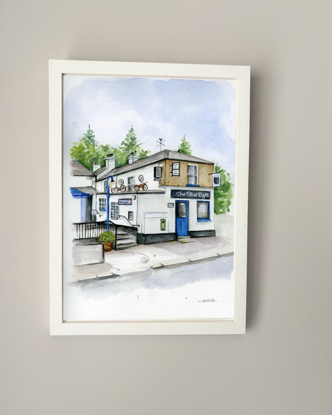 Print of the Blue Light Pub