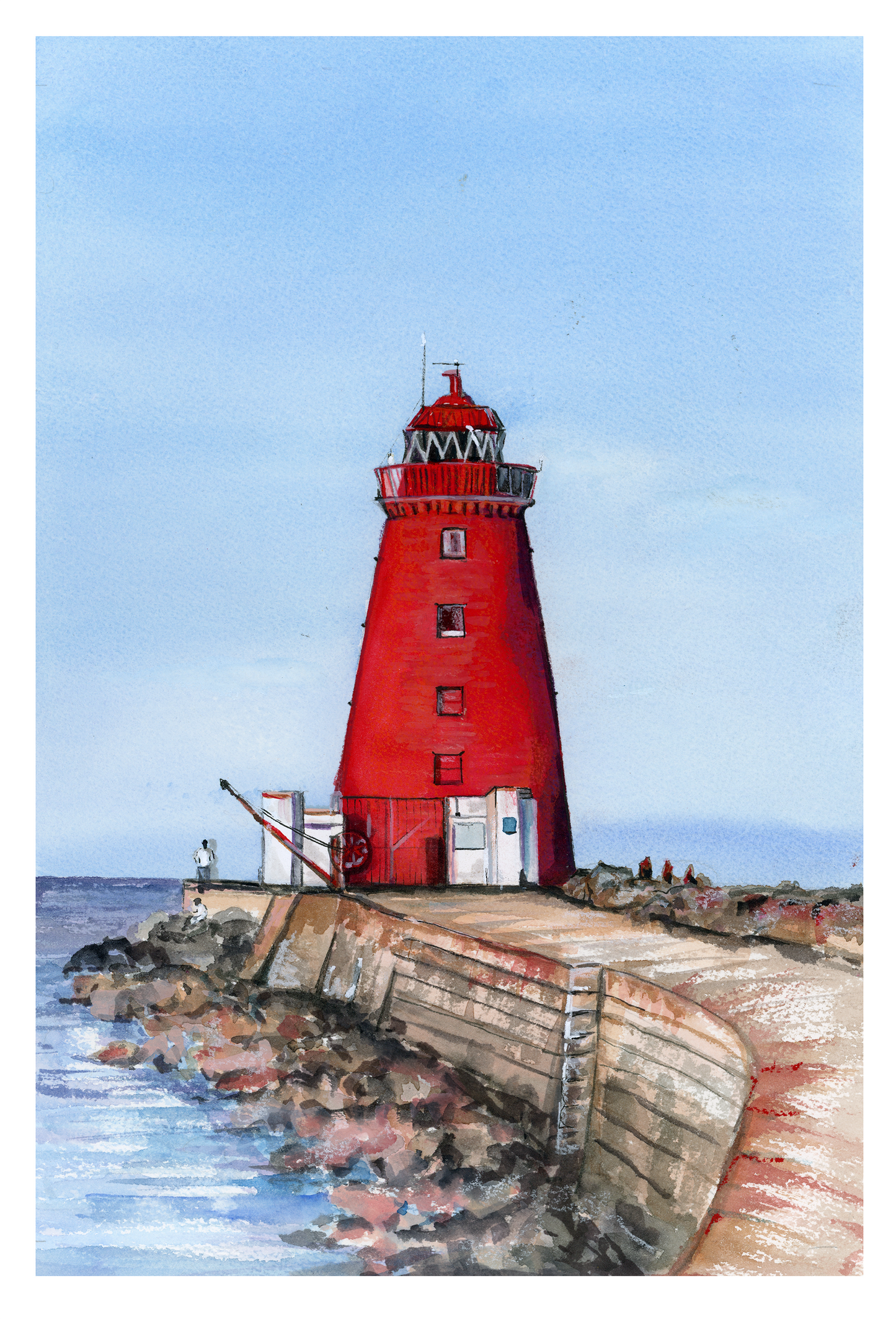 Print of Poolbeg Light house