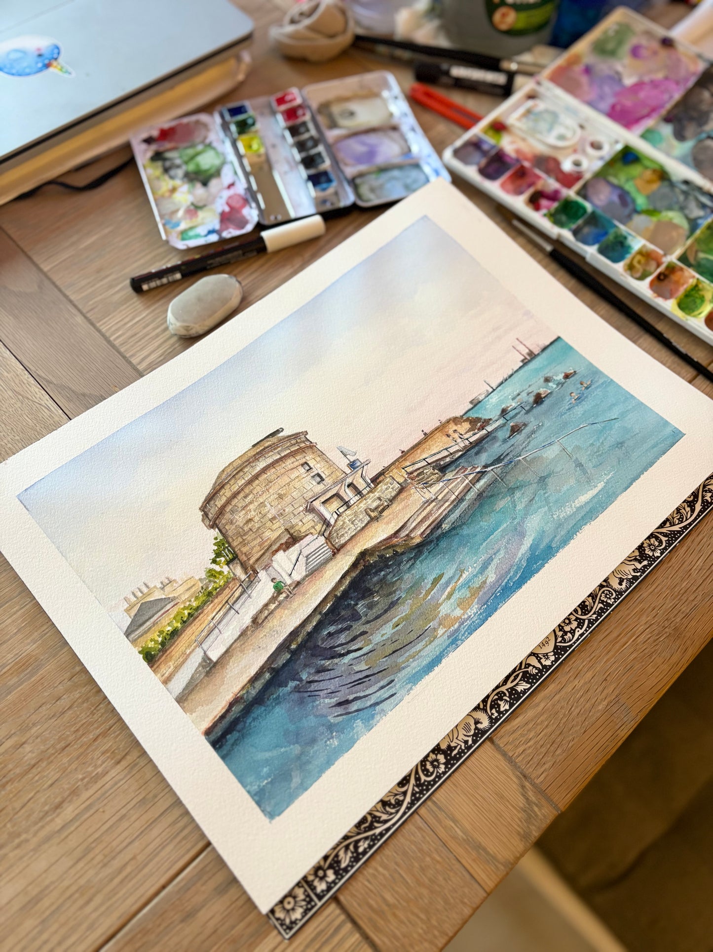 Print of Sea Point Swimming