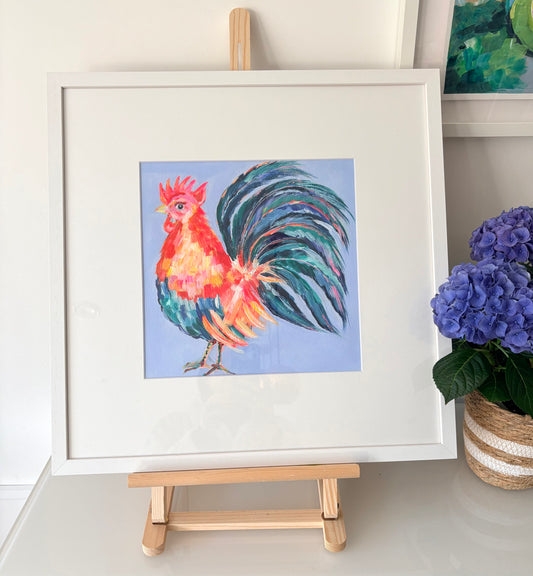 Rooster Acrylic Painting (Orginal Painting)