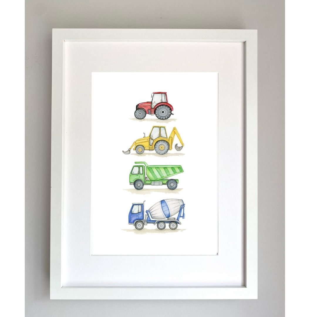 Work Vehicles Print