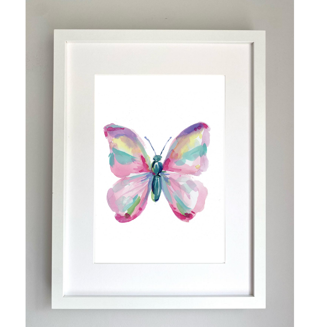 Print Pink Butterfly